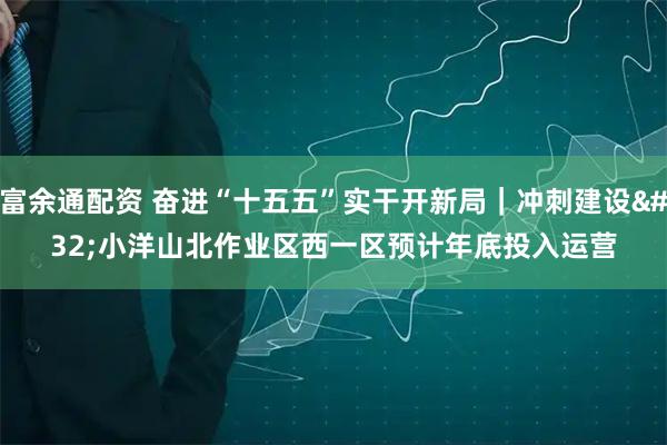 富余通配资 奋进“十五五”实干开新局｜冲刺建设 小洋山北作业区西一区预计年底投入运营