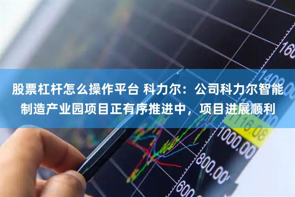 股票杠杆怎么操作平台 科力尔：公司科力尔智能制造产业园项目正有序推进中，项目进展顺利