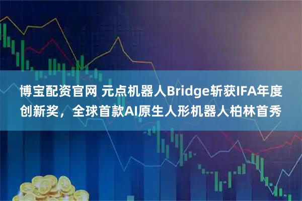 博宝配资官网 元点机器人Bridge斩获IFA年度创新奖，全球首款AI原生人形机器人柏林首秀